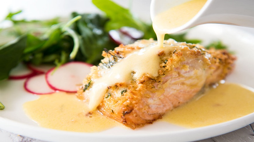 Salmon with Lemon Cream Sauce