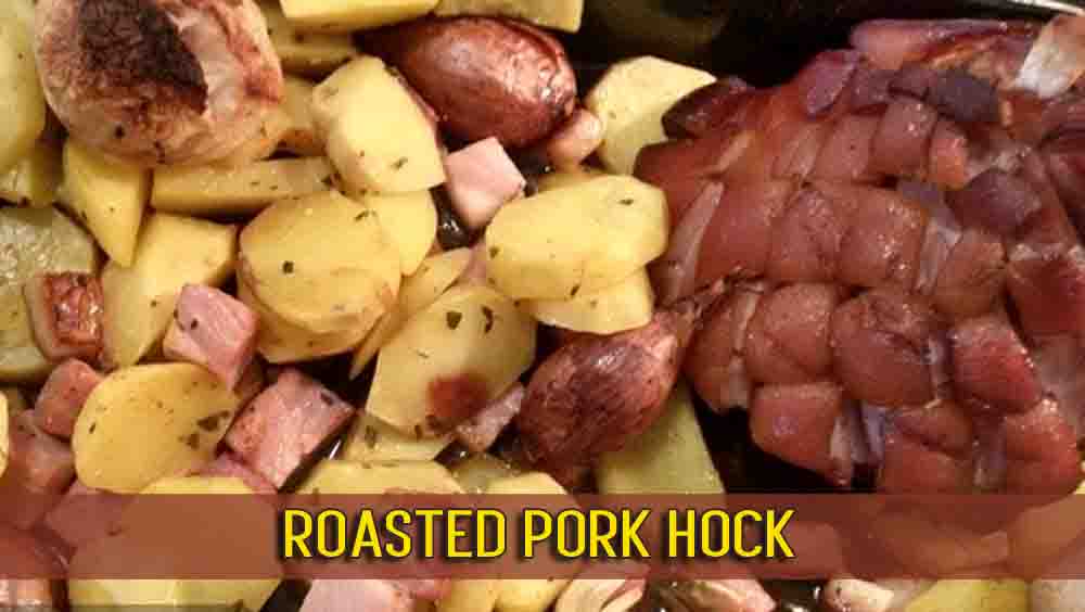 Roasted pork hock-recipe