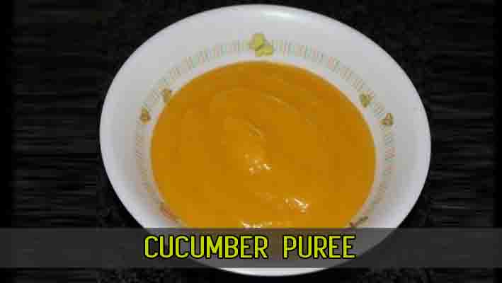 Cucumber puree baby