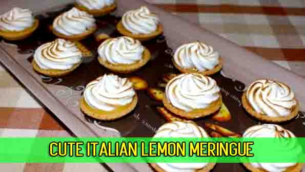 Cute Italian Lemon Meringue cake