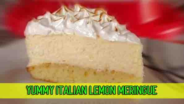 Yummy Italian Lemon meringue cake