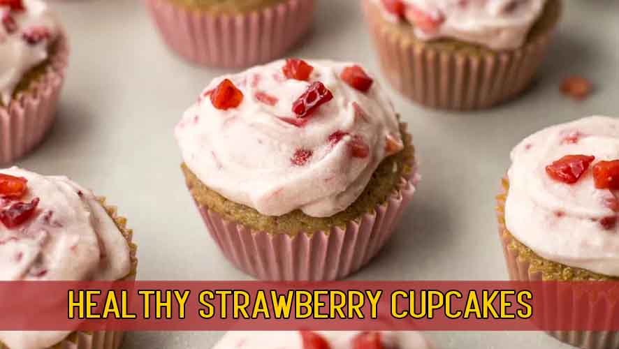 Healthy Meal Strawberry Cupcakes