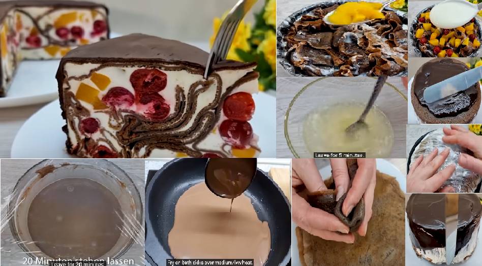 Beautiful fruit cake from Pancake